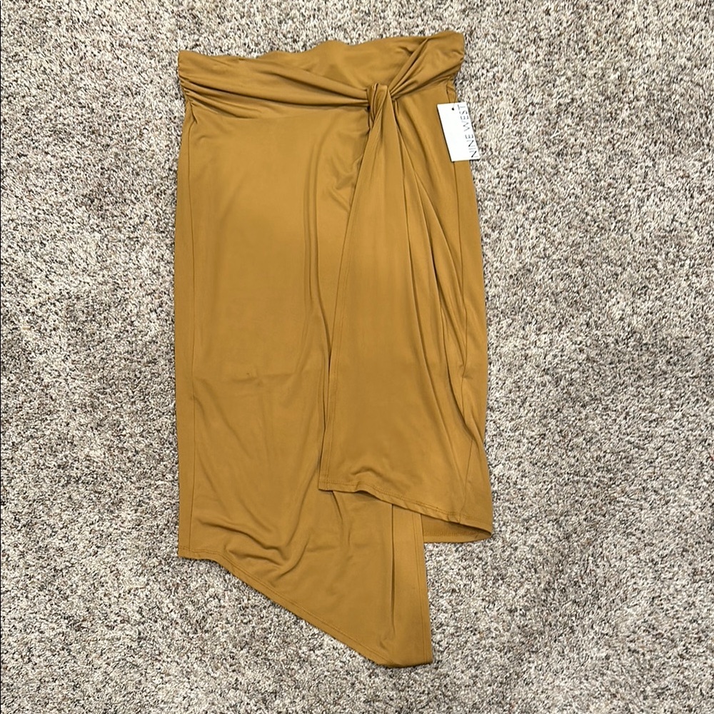 Nine West Elegant Mustard Skirt NWT